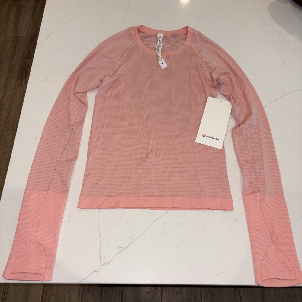 lululemon Swiftly Tech Long Sleeve 2.0 Pink Size 2 Lightweight